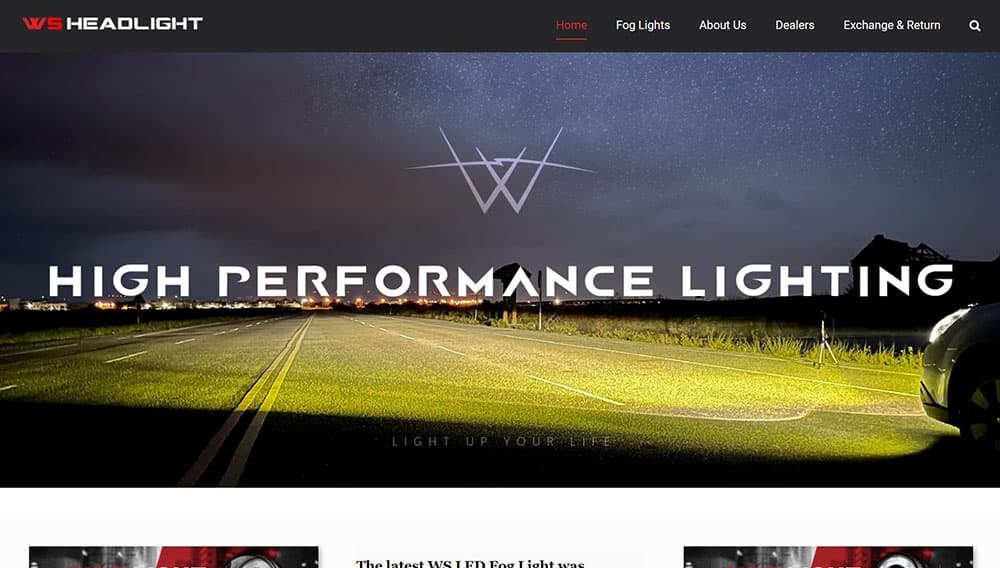 外銷網站：WS Headlight.